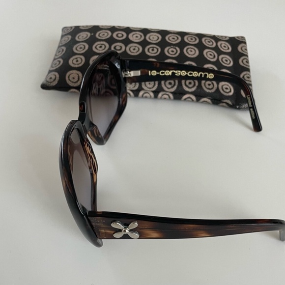 10 CORSO COMO Milan Italy Tortoiseshell Oversize-frame Sunglasses